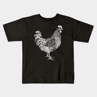 Chicken Hen Farm Love Kids T-Shirt